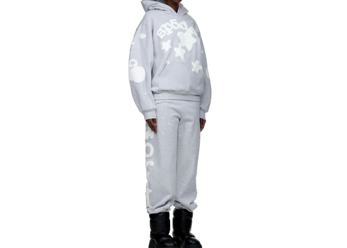 Sp5der Beluga Hoodie Heather Grey
