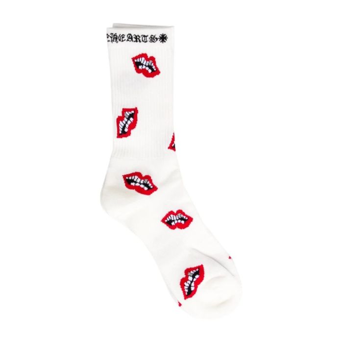 Chrome Hearts Chomper Lips Socks