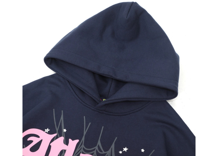 Sp5der Atlanta Hoodie Navy