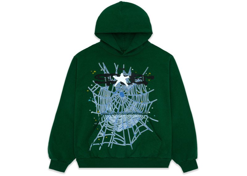 Sp5der Web Hoodie Hunter Green