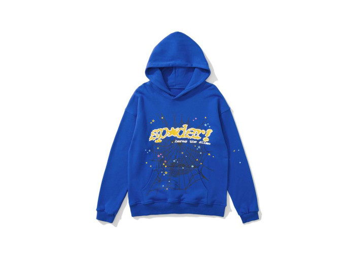 Sp5der TC Hoodie Blue