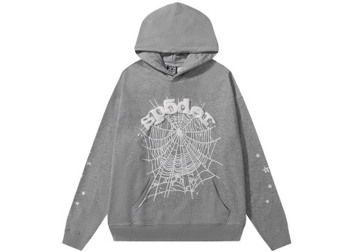 Sp5der OG Web Hoodie Heather Grey
