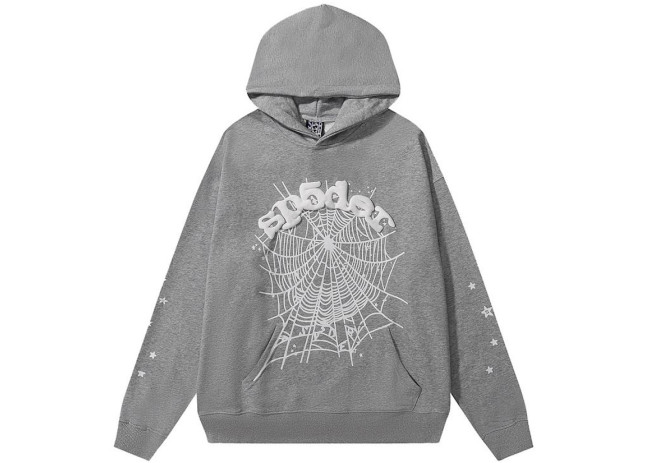 Sp5der OG Web Hoodie Heather Grey