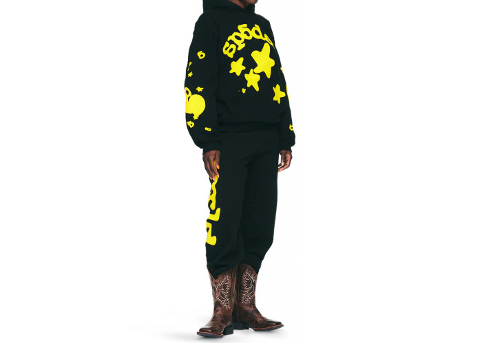 Sp5der Beluga Hoodie Onyx Yellow