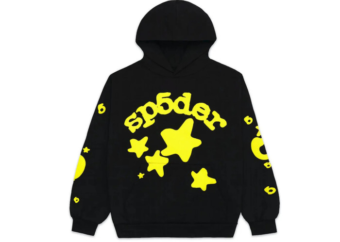 Sp5der Beluga Hoodie Onyx Yellow