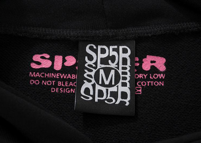 Sp5der P*NK Hoodie Black