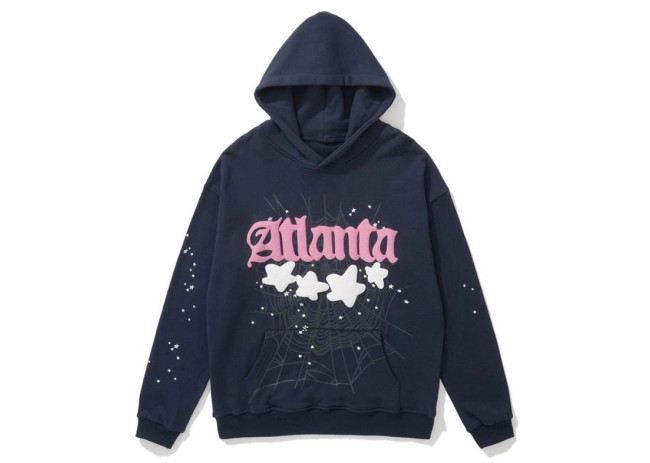 Sp5der Atlanta Hoodie Navy
