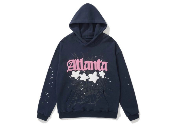 Sp5der Atlanta Hoodie Navy