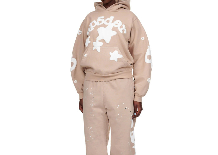 Sp5der Beluga Hoodie Light Brown