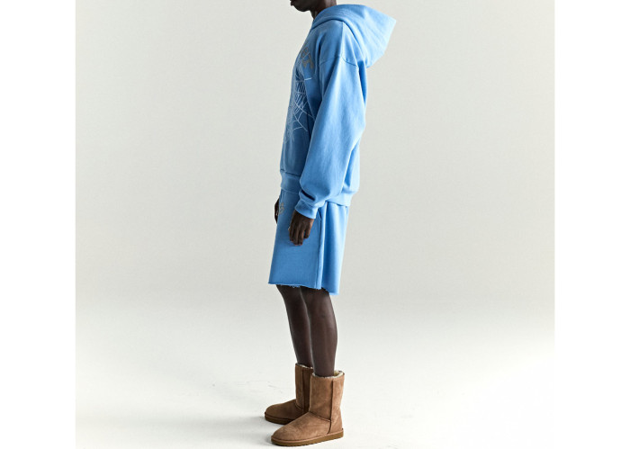 Sp5der OG Web V2 Hoodie Dusty Blue