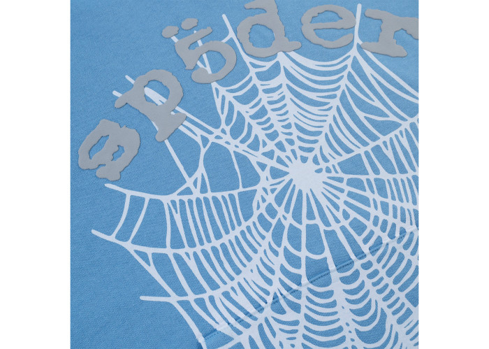 Sp5der OG Web V2 Hoodie Dusty Blue