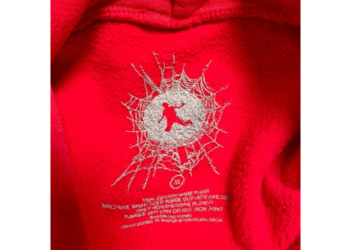 Sp5der × Metro Boomin Heroes & Villains Hoodie Red