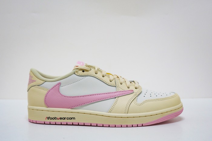 Travis Scott x Air Jordan 1 Low OG “Pink Pack”  Muslin Pink 2026 （A1）