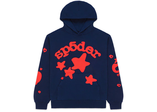 Sp5der Beluga Hoodie Navy