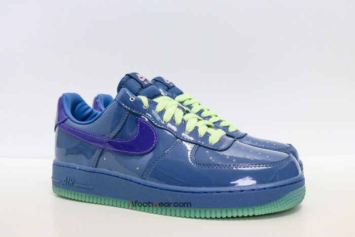 Nike Air Force 1 Low  Patent Leather Mystic Navy Grape Ice