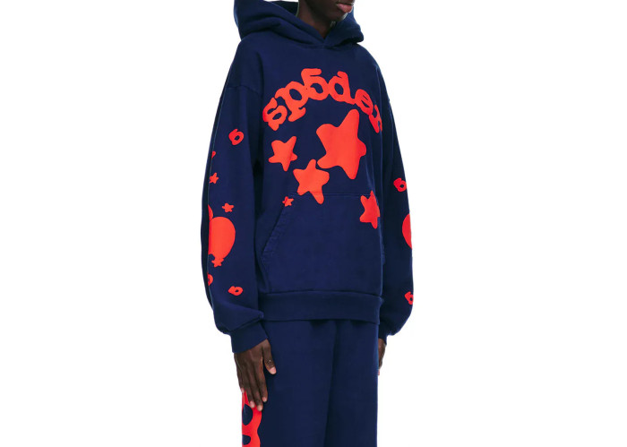 Sp5der Beluga Hoodie Navy