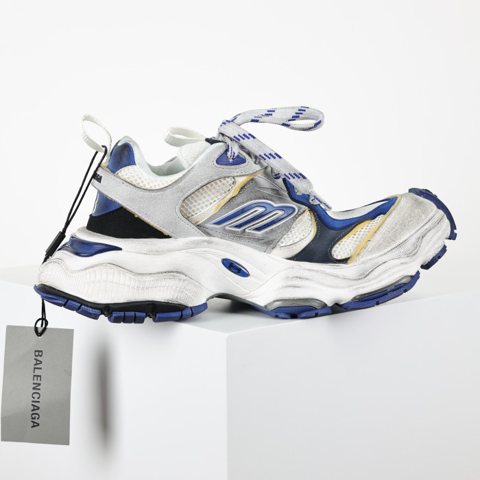 Balenciag* Cargo Sneaker Grey Blue