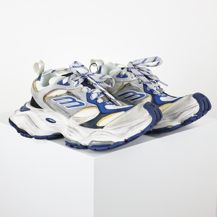 Balenciag* Cargo Sneaker Grey Blue