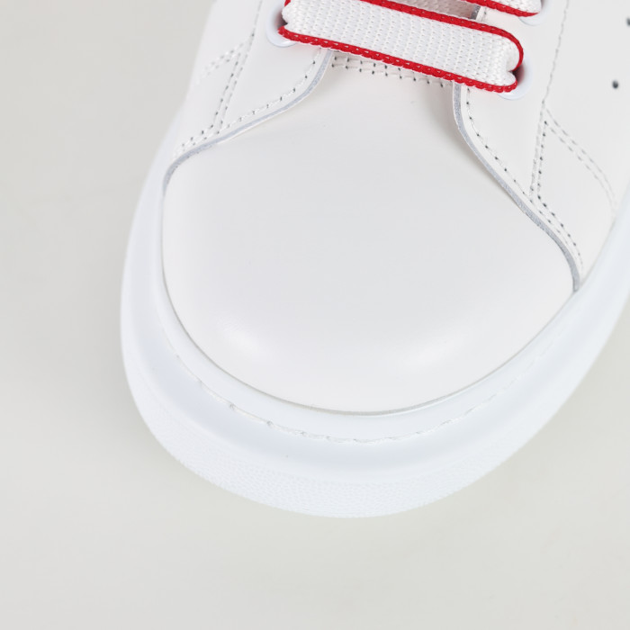 Alexande* McQuee* Oversized New Tech Calf White Red