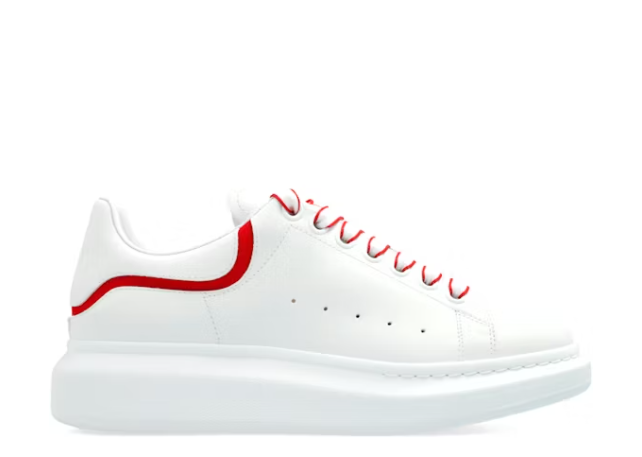 Alexande* McQuee* Oversized New Tech Calf White Red
