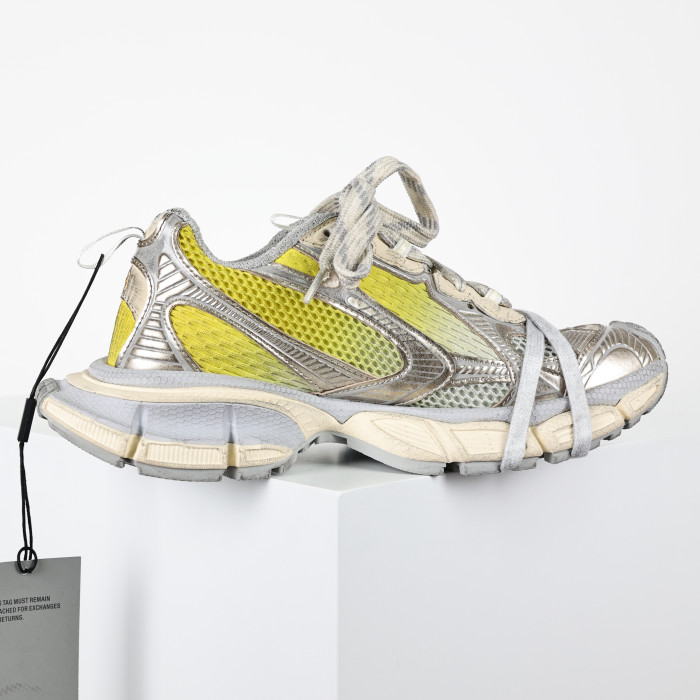 Balenciaga 3XL Worn-Out Gradient Yellow Off White