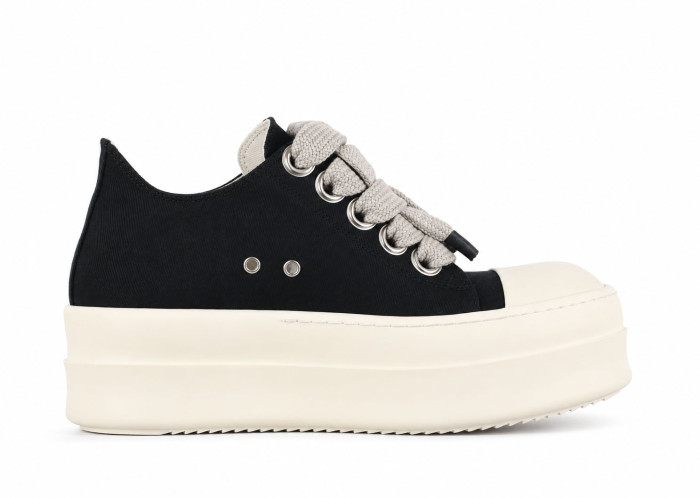 R!ck Owens DRKSHDW Mega Bumper Jumbolace Low 'Black Milk'
