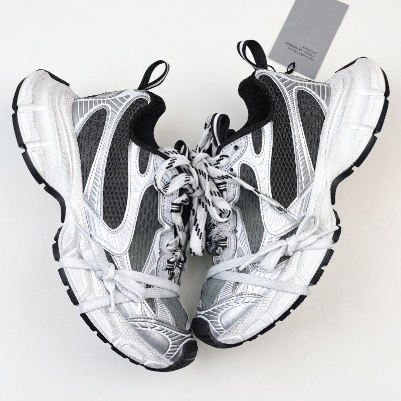 Balenciaga 3XL Worn-Out Gradient Black Silver