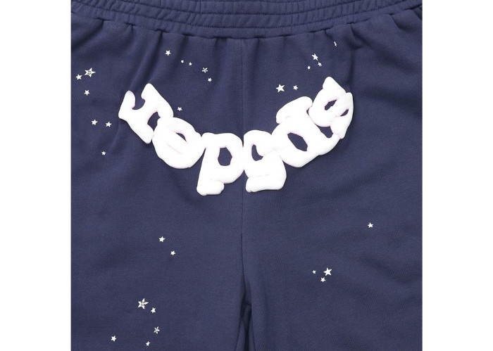 Sp5der OG Web Logo Sweatshort Navy