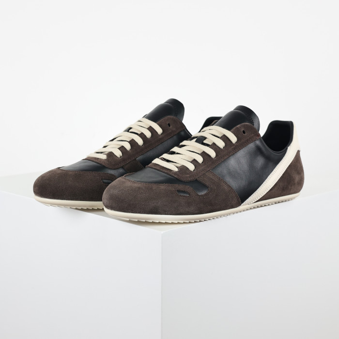 R!ck Owens Concordians Minimal Sneaker 'Dark Dust Black'