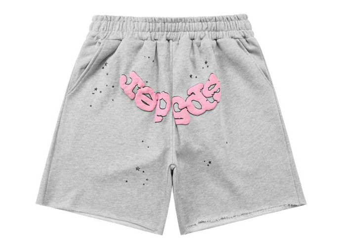 Sp5der OG Web Logo Sweatshort Gray