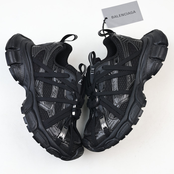 Balenciaga 3XL Extreme Lace sneakers in black mesh
