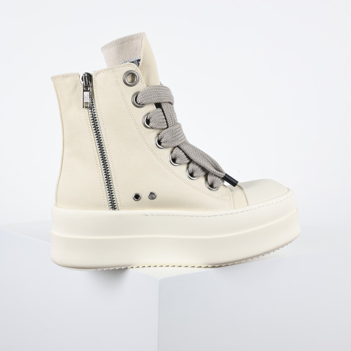 R!ck Owens Porterville Jumbo Laced Sneaker 'Milk'
