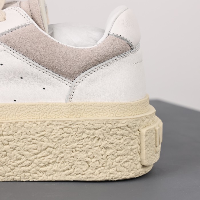 Maison Margiela MM6 Panelled Platform Sneakers ‘White Silver Birch’.
