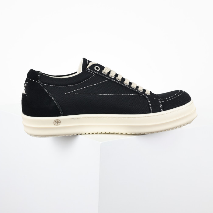 R!ck Owens DRKSHDW Vintage Sneaker 'Black Milk'