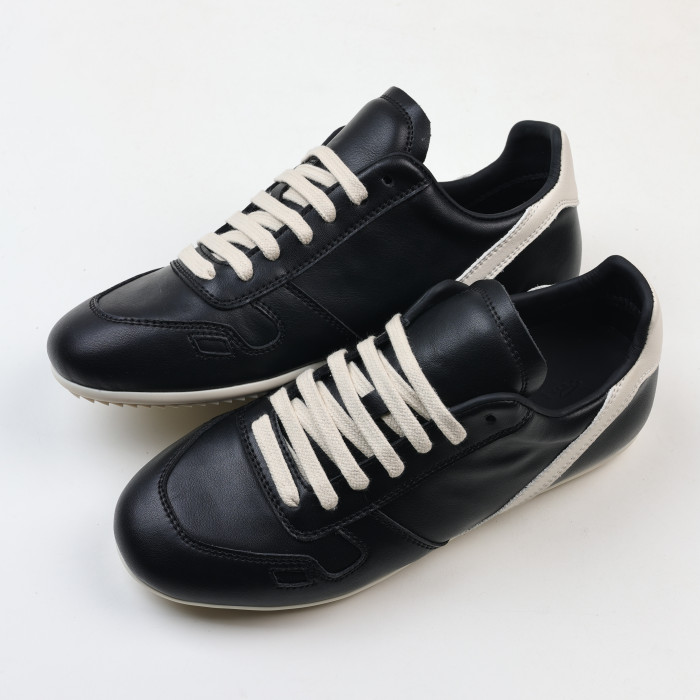 R!ck Owens Concordians Minimal Sneaker Black Milk