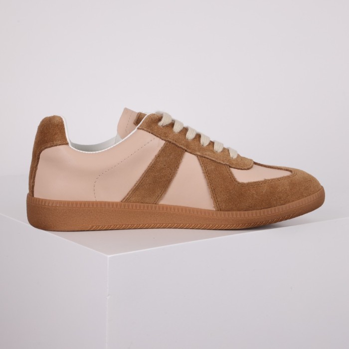 Maison Margiela Replica low-top Leather Sneakers  Brown