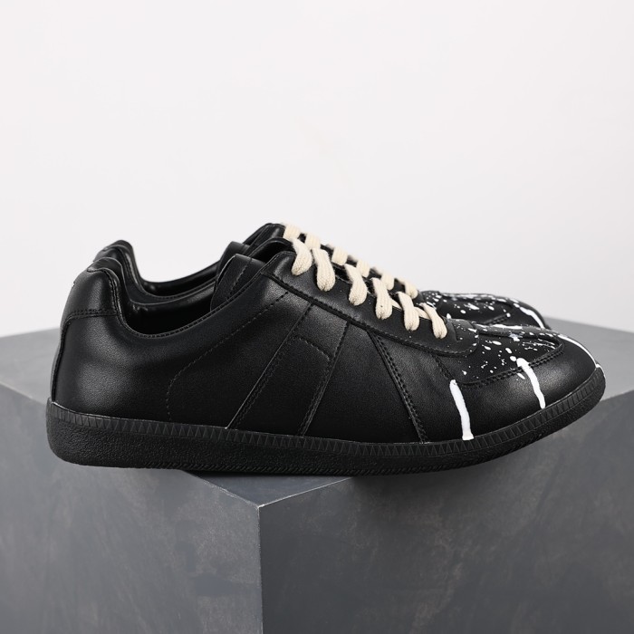 Maison Margiela MM6 Low Top 'Black Paint Splatter'