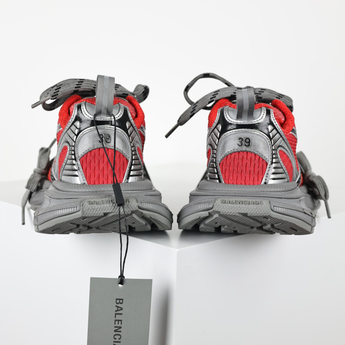 Balenciaga 3Xl Sneakers in Red, Orange, Grey, & Black