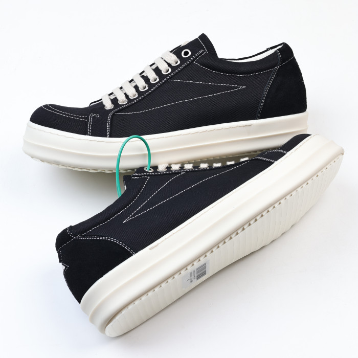 R!ck Owens DRKSHDW Vintage Sneaker 'Black Milk'