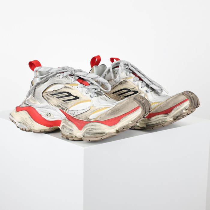 Balenciaga Cargo Worn-Out Beige Red