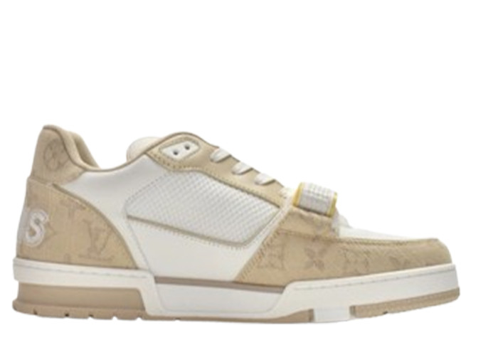 Louis Vuitton Trainer Beige Cloth Cover
