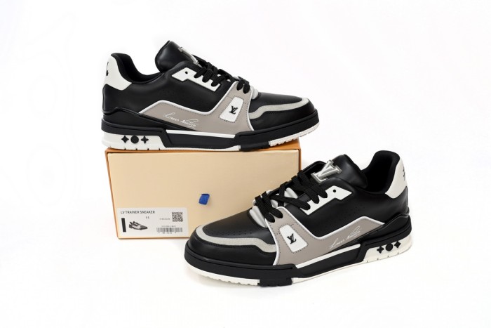 Lou1s Vuitt0n Trainer Cowboy Black Gray