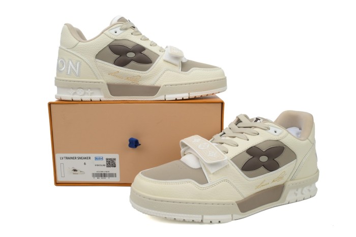 Lou1s Vuitt0n Trainer Monogram Flower Beige