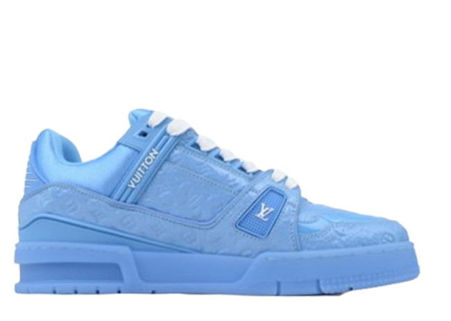 Lou1s Vuitt0n Trainer All Blue Embossing