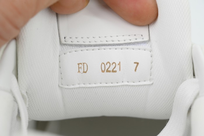 Louis Vuitton LV Trainer White Orange Rivet