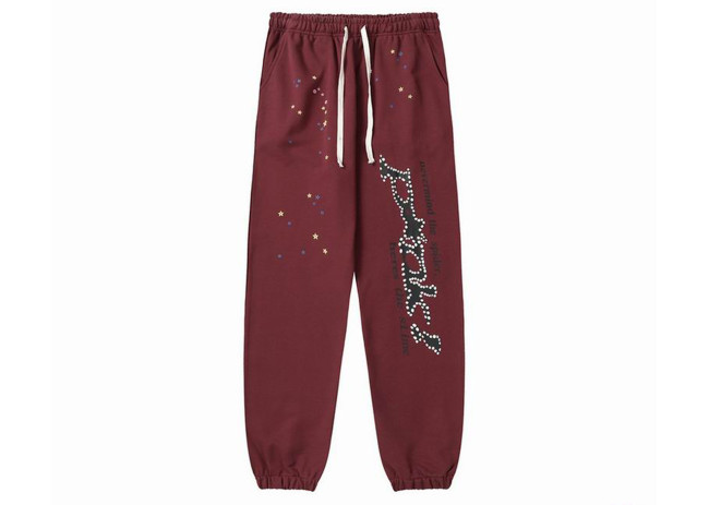 Sp5der Punk Sweatpant Reddish Brown