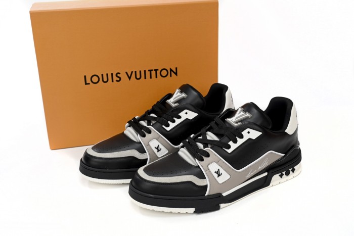 Lou1s Vuitt0n Trainer Cowboy Black Gray