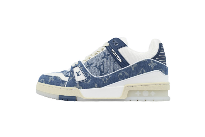 Lou1s Vuitt0n Trainer Sneaker Denim Monogram
