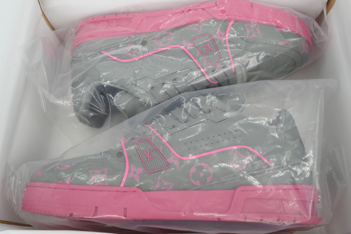 Louis Vuitton Trainer Dark Gray Color Printing