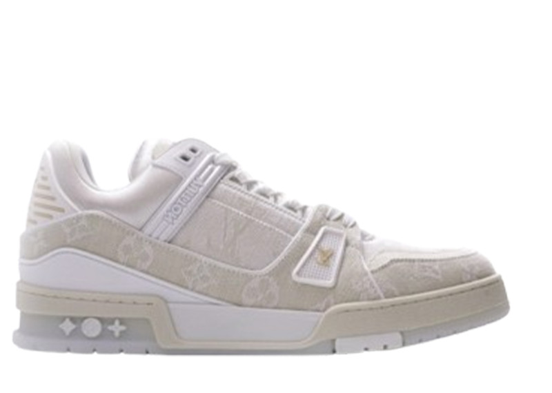 Louis Vuitton Trainer White Denim